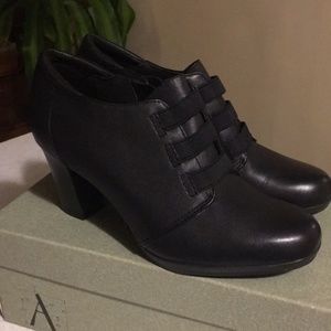 Black Clark’s Booties Comfortable